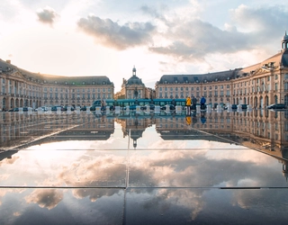 Vue aérienne de Bordeaux