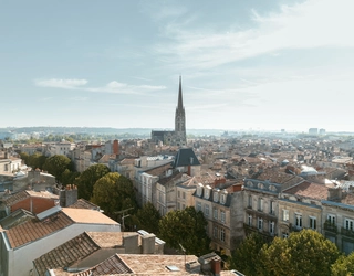 Vue aérienne de Bordeaux