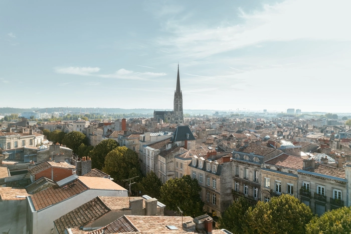 Vue aérienne de Bordeaux