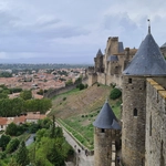 Vue sur la ville et la cité de Carcassonne