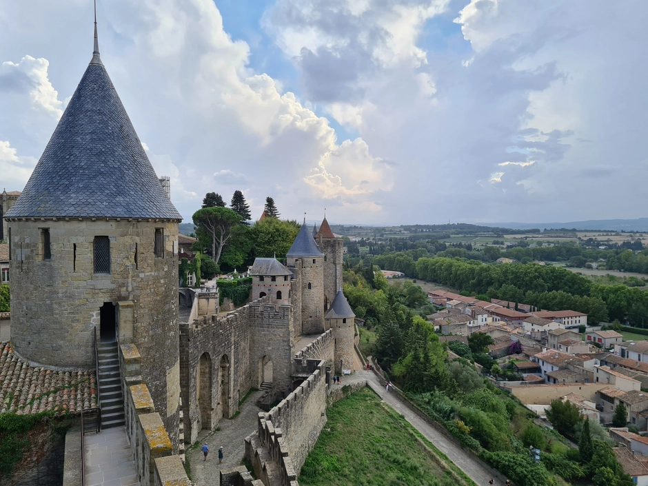 Vue sur la cité de Carcassonne