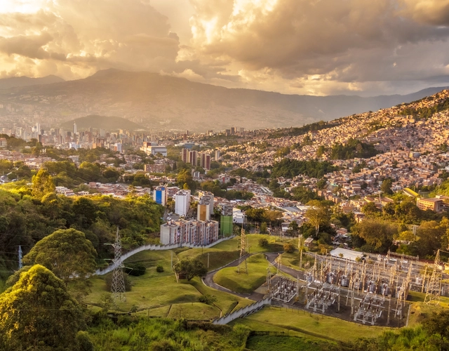 Sunrise over Medellin