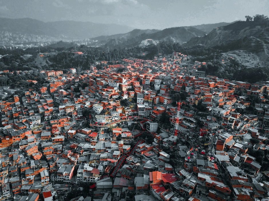 Vue aérienne sur Medellin