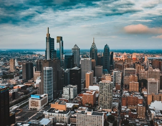 Vue sur la ville de Philadelphie