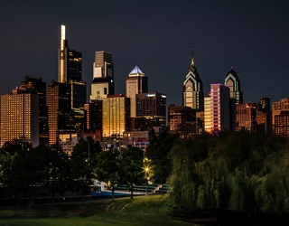 Vue sur la ville de Philadelphie