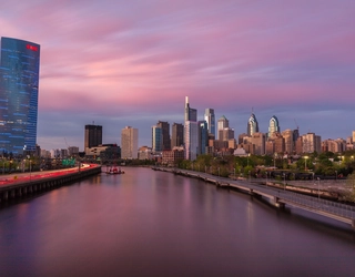 Vue sur la ville de Philadelphie