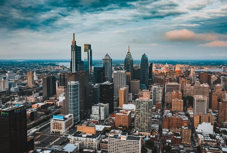 Vue sur la ville de Philadelphie