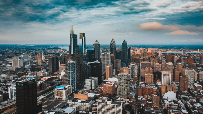 Vue sur la ville de Philadelphie